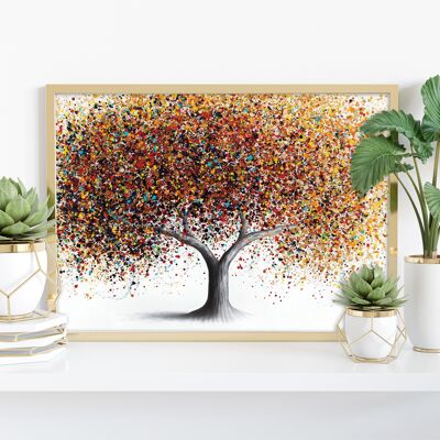 Glorioso árbol dorado - 11X14" Impresión de arte por Ashvin Harrison