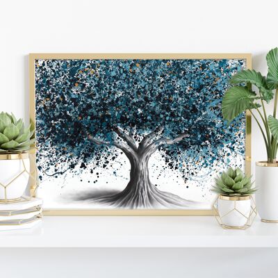 Arbre de nuit rougeoyant - 11X14" Art Print par Ashvin Harrison