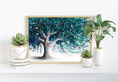 Peacock Park Tree - 11X14” Art Print by Ashvin Harrison