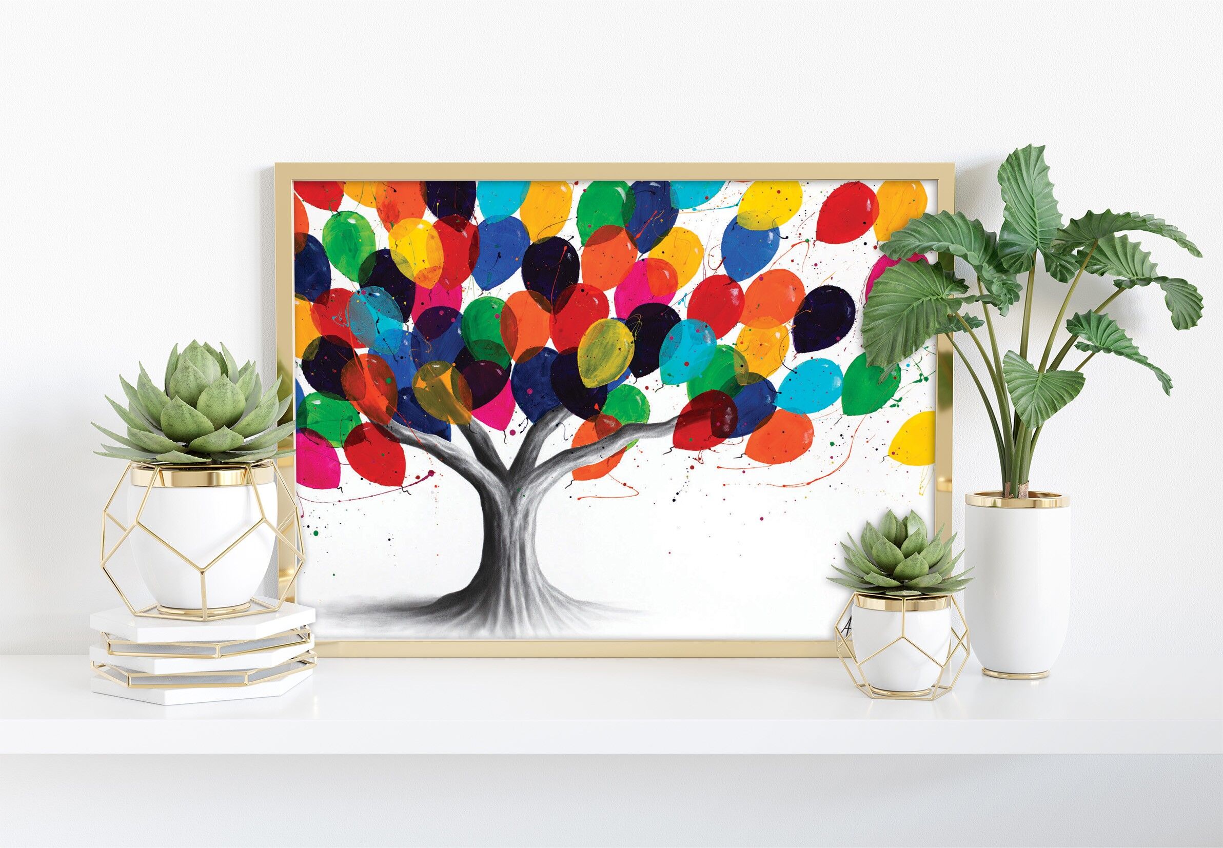 Árbol de cumpleaños - 11X14" Impresión de arte por Ashvin Harrison