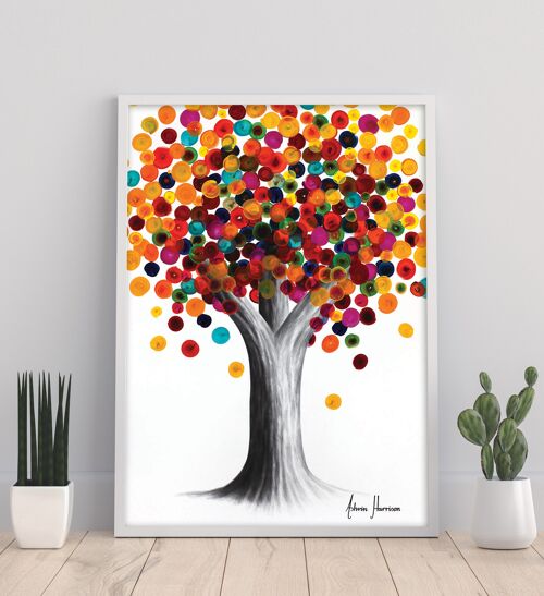 Rainbow Gemstone Tree - 11X14” Art Print by Ashvin Harrison