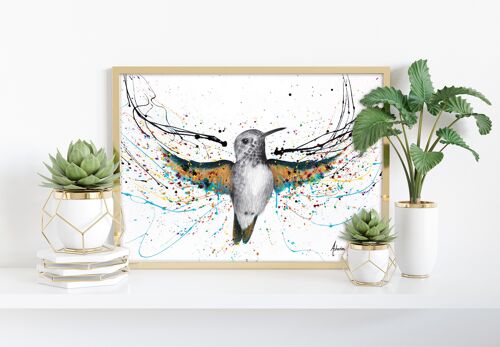 Hummingbird Symphony - 11X14” Art Print by Ashvin Harrison