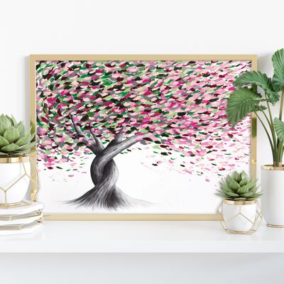 Azalea Breeze Tree - Impresión de arte de 11X14" por Ashvin Harrison