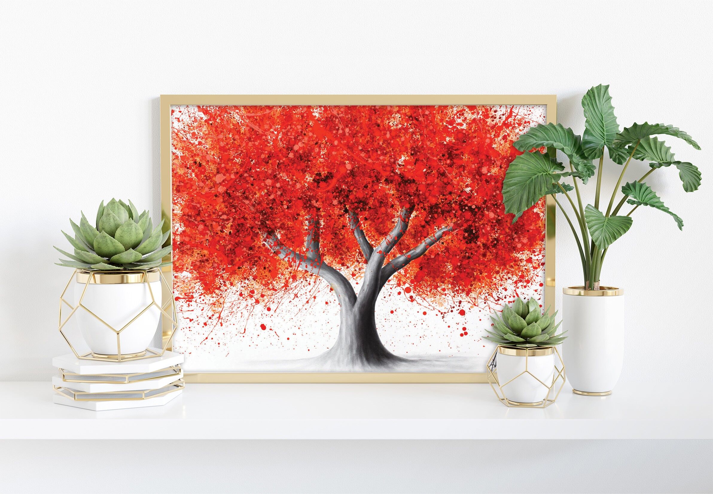 Árbol de la visión volcánica -11X14" Impresión de arte por Ashvin Harrison