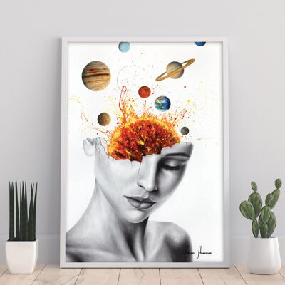 Bewusstes Universum – 11 x 14 Zoll Kunstdruck von Ashvin Harrison