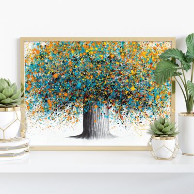 Östlicher Sonnenblumenbaum – 11 x 14 Zoll Kunstdruck von Ashvin Harrison