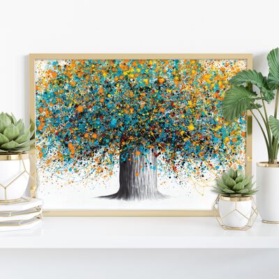 Albero di girasole orientale - 11 x 14" stampa d'arte di Ashvin Harrison