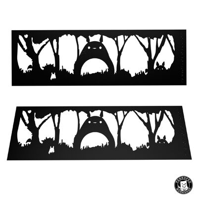 laser cut bookmark - Totoro
