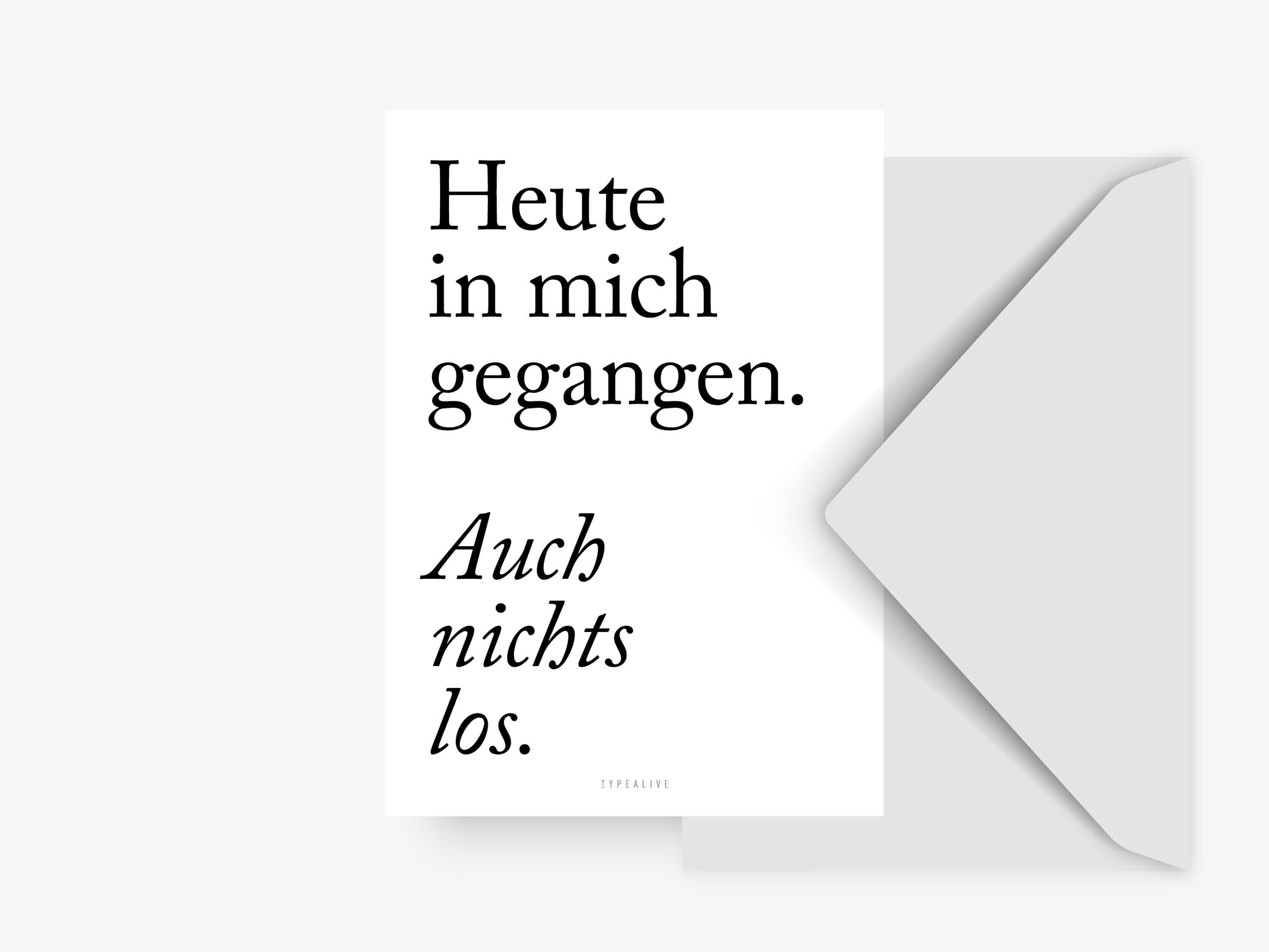 Cartolina / Niente da fare