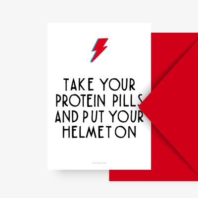 Carte postale / Pilules protéinées