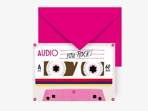 Postkarte / Tape You Rock