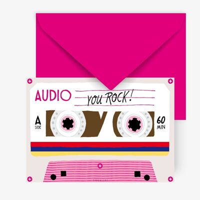 Postkarte / Tape You Rock