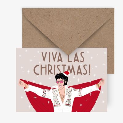 Postkarte / Viva Las Christmas