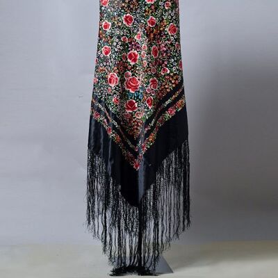 Catalaina embroidered shawl