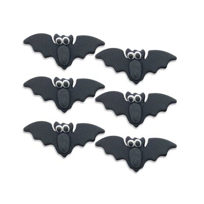 Vampire Bats Black Sugarcraft Toppers