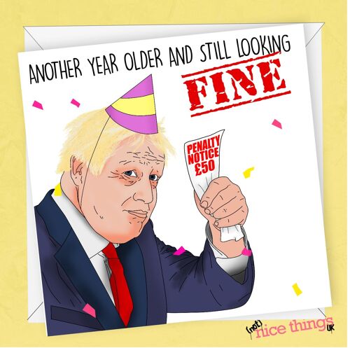 Looking Fine Birthday Card | Funny Boris Card