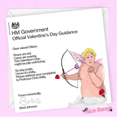 Tarjeta de orientación de Boris | Tarjeta divertida de San Valentín/aniversario