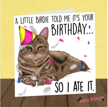 Compra Carta dal gatto  Biglietto di auguri di compleanno