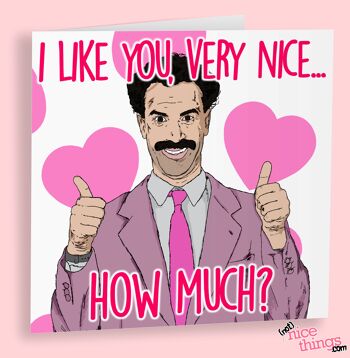 Carte d'anniversaire Borat | Funny Valentines / Carte d'anniversaire 2