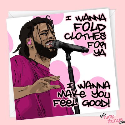 Carte d'anniversaire de J. Cole | Funny J Cole Valentines / Carte d'anniversaire