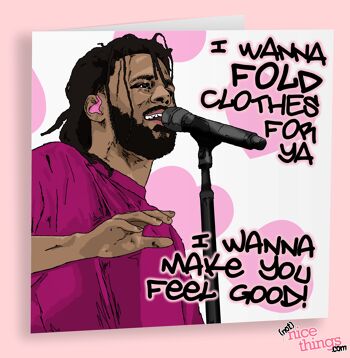 Carte d'anniversaire de J. Cole | Funny J Cole Valentines / Carte d'anniversaire 2