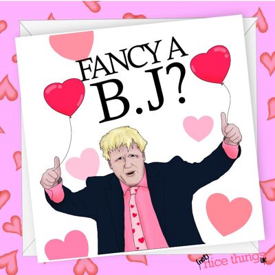Biglietto di San Valentino / Anniversario di Boris Johnson | Biglietto di anniversario maleducato