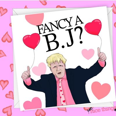 Tarjeta del día de San Valentín/del aniversario de Boris Johnson | Tarjeta de aniversario grosero