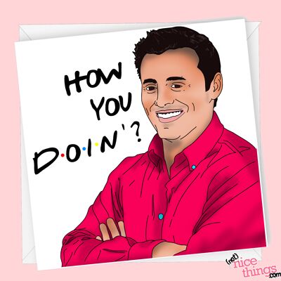 Tarjeta del día de San Valentín/del aniversario de Joey | Tarjeta divertida del programa de televisión Friends