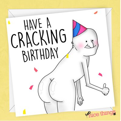 Carta cracking | Biglietto di auguri di compleanno divertente