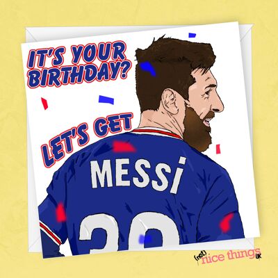 Lionel Messi Birthday Card | Football Birthday Card