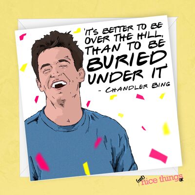 Carte d'anniversaire d'amis de Chandler Bing | Carte d'anniversaire drôle