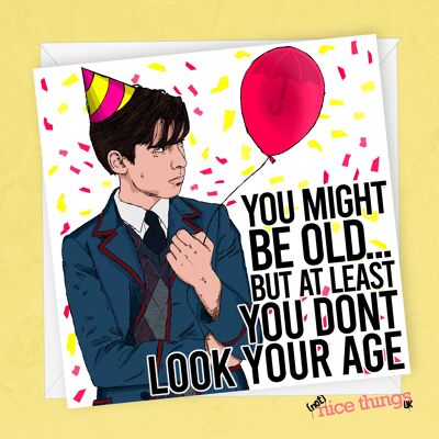 Number 5 Funny Birthday Card  |  Umbrella Academy Birthday Card  |  Klaus  |  Diego  |  Number Five