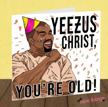 Kanye West, Yeezy Card - Carte d'anniversaire drôle 2