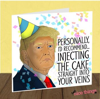 Donald Trump Lockdown Card - Carte d'anniversaire drôle 2