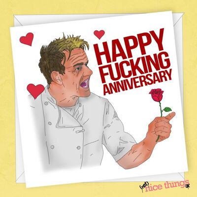 Tarjeta del aniversario de Gordon Ramsay de <br> Agrega Estilo A Su Móvil! Tarjeta de novio/novia