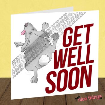 Get Well Soon 'Roadkill' Card - Funny Card, Hospital Card, Get Better Soon 2