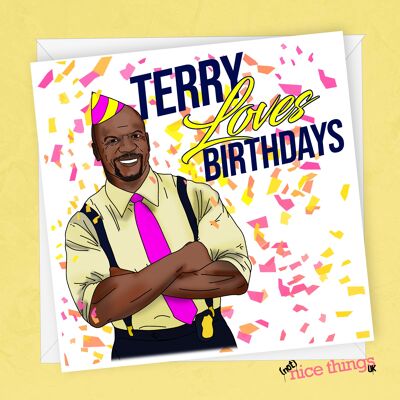 Carte d'anniversaire de Terry Jeffords | Carte d'anniversaire Brooklyn 99