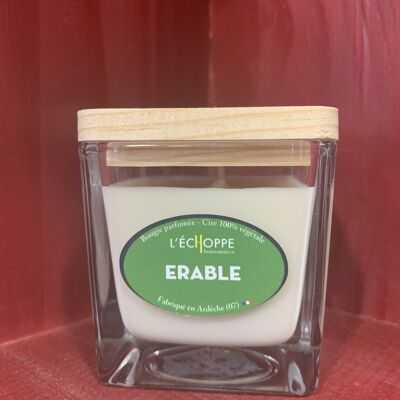 SCENTED CANDLE 100% VEGETABLE SOYA WAX - 6X6 80 G MAPLE