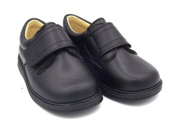 Chaussure d'école en cuir noir 1