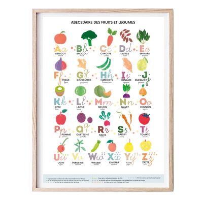 Alphabet Fruits and Vegetables A3 - gift idea