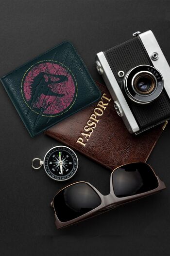 Portefeuille en PU estampé à haute agression Jurassic World 7