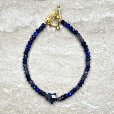 „A Star is Born“-Saphir-Armband – klein, 17 cm – ohne Buchstaben