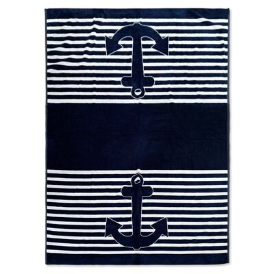 Skipper Velor Jacquard Terry Beach Towel - Size XXL