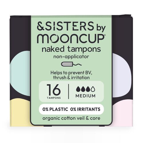 Naked Tampons® | Medium (16 pack)
