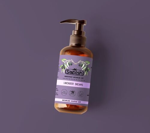 100% Natural Liquid Soap - Olive oil & Lavender