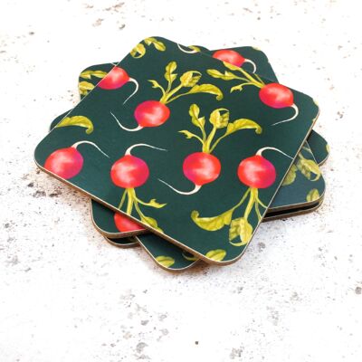 Radish Coasters