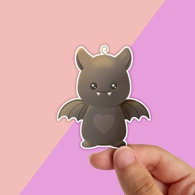 Bat Waterproof Vinyl Sticker, Halloween Stationery,