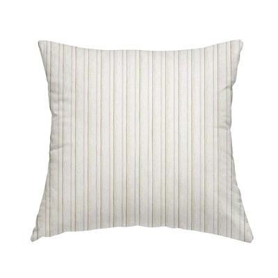 Polyester Fabric Corduroy White Cream Plain Cushions Piped Finish Handmade To Order