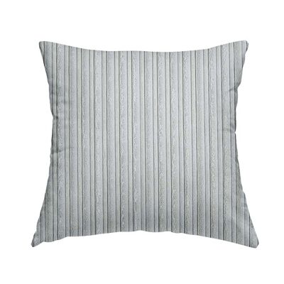Polyester Fabric Corduroy Silver Plain Cushions Piped Finish Handmade To Order
