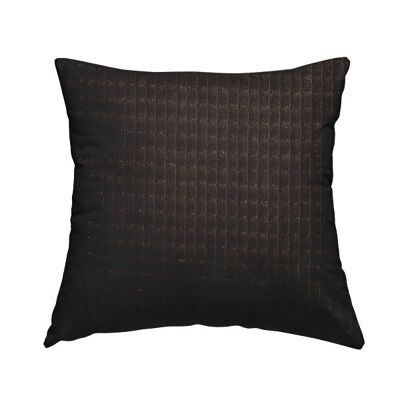 Polyester Fabric Brick Effect Chocolate Plain Cushions Piped Finish Handmade To Order